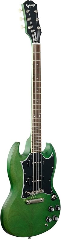 Epiphone SG Classic Worn P90 Electric Guitar, Inverness Green, Body Left Front