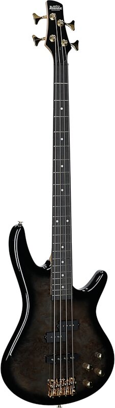 Ibanez GSR200PC Gio Electric Bass, Transparent Pale Black Burst, Body Left Front