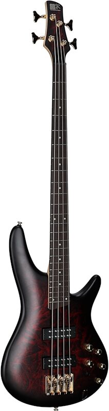 Ibanez SR300EDX Electric Bass Guitar, Wine Red Frozen Matte, Body Left Front