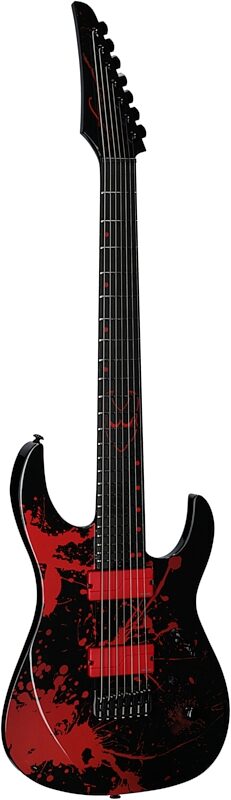 Legator Ninja 7 Slaughter Series Electric Guitar, 7-String, Demolisher Black , Body Left Front