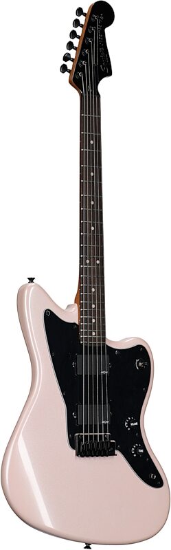 Squier Contemporary Active Jazzmaster HH Electric Guitar, with Laurel Fingerboard, Shell Pink, Body Left Front