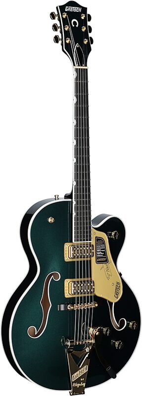 Gretsch Pro Collection Nashville Electric Guitar (with Case), Cadillac Green, Body Left Front