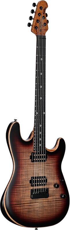 Ernie Ball Music Man Rabea Massaad Sabre Electric Guitar (with Case), Vileblood, Body Left Front