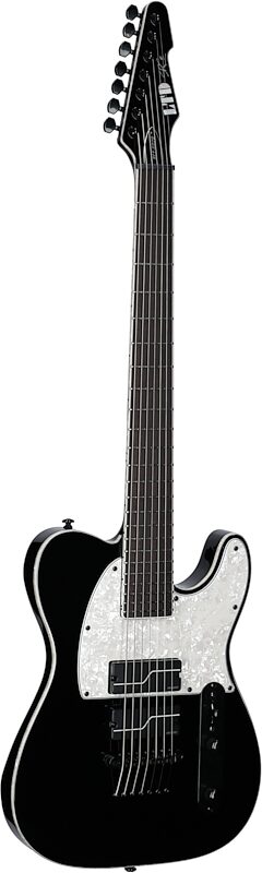 ESP LTD SCT-607B Stephen Carpenter Electric Guitar (with Case), Black, Body Left Front