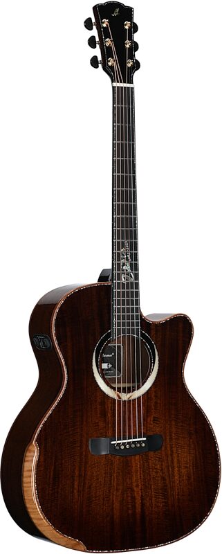 Merida Gloria V Grand Auditorium Acoustic-Electric Guitar (with Gig Bag), New, Body Left Front