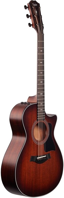 Taylor 322ce Grand Concert Acoustic-Electric Guitar, Shaded Edge Burst, Body Left Front