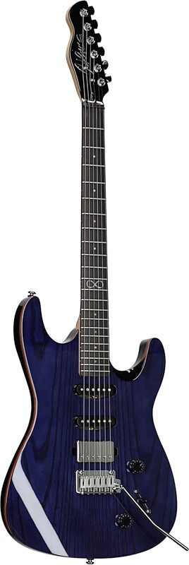 Chapman ML1 X Electric Guitar, Deep Blue Gloss, Body Left Front