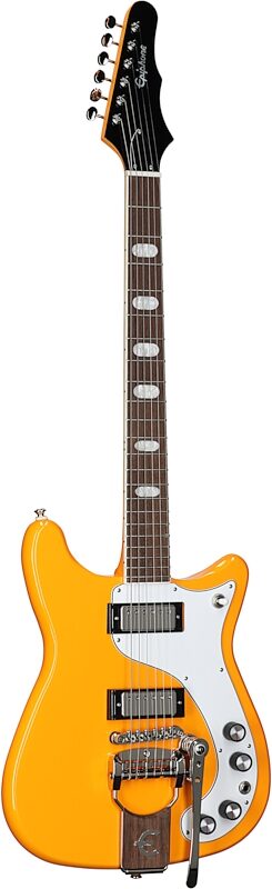 Epiphone 150th Anniversary Crestwood Custom Electric Guitar (with Case), Cali Coral, Body Left Front
