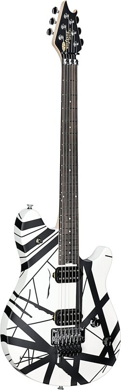 EVH Eddie Van Halen Wolfgang Special Ebony Fingerboard Electric Guitar, Striped Black/White, Body Left Front