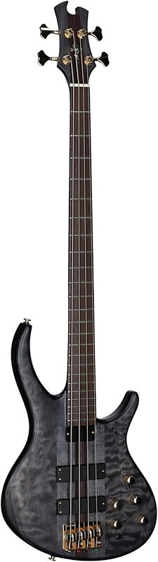 Tobias Classic IV Electric Bass (with Gig Bag), Transparent Black Satin, Body Left Front
