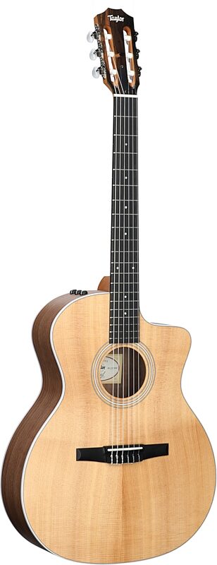 Taylor 214ce-N-v2 Grand Auditorium Classical Acoustic-Electric Guitar, New, Body Left Front