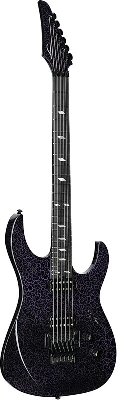 Legator Ninja 6 Floyd Rose Electric Guitar, Purple Crackle , Body Left Front
