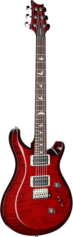 PRS Paul Reed Smith S2 Custom 24 Gloss Pattern Thin Electric Guitar (with Gig Bag), Fire Red Burst, Body Left Front