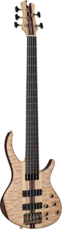 Tobias Classic V Electric Bass, 5-String (with Gig Bag), Satin Natural, Body Left Front
