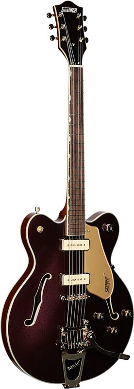 Gretsch Electromatic Pristine Limited Edition Centerblock Electric Guitar, Cherry Metallic, Body Left Front