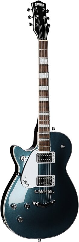 Gretsch G5220LH Electromatic Jet BT Electric Guitar, Left-Handed, Jade Grey, Body Left Front