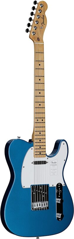 Fender Standard Telecaster Electric Guitar, Maple Fingerboard, Aqua Marine Metallic, Body Left Front