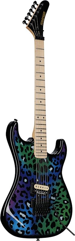 Kramer Baretta Custom Graphics Series Electric Guitar (with Soft Case), Feral Cat, Body Left Front