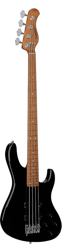 Sadowsky MetroExpress MS4 Modern Electric Bass, with Maple Fingerboard, Black, Body Left Front