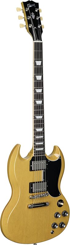Gibson SG Standard '61 Custom Color Electric Guitar (with Case), TV Yellow, Body Left Front