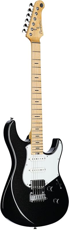 Yamaha Pacifica Professional PACP12M Electric Guitar, Maple Fretboard (with Case), Black Metallic, Body Left Front