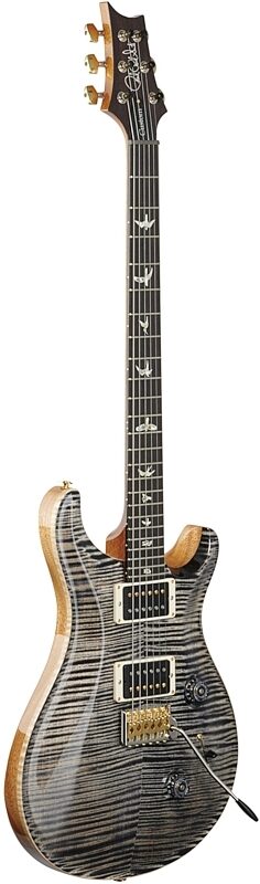 PRS Paul Reed Smith Custom 24 Pattern Thin 10-Top Electric Guitar (with Case), Charcoal Burst, Body Left Front