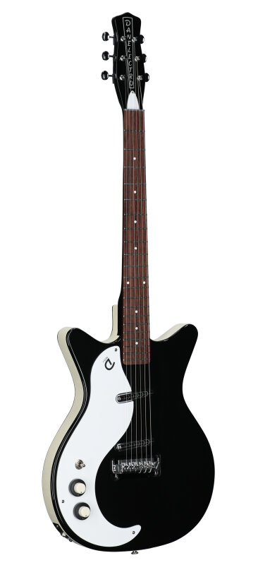 Danelectro '59 MOD NOS Electric Guitar, Left-Handed, Black, Body Left Front