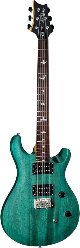 PRS Paul Reed Smith SE CE24 Standard Electric Guitar (with Gig Bag), Satin Turquoise, Body Left Front