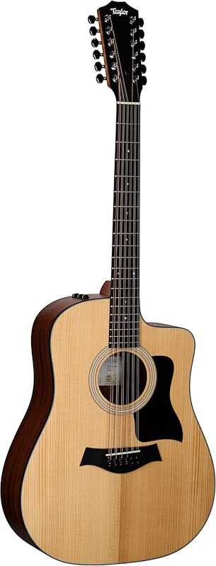 Taylor 150ce Dreadnought Acoustic-Electric Guitar, 12-String (with Gig Bag), New, Body Left Front