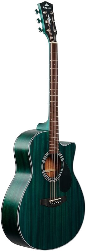 Kepma K3 Series GA3-130 Acoustic Guitar, Blue Matte, Body Left Front