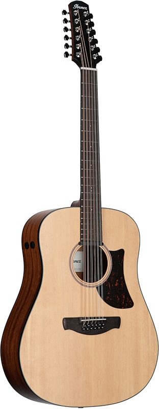 Ibanez AAD1012E Advanced Acoustic 12-String Acoustic-Electric Guitar, Natural Open, Body Left Front