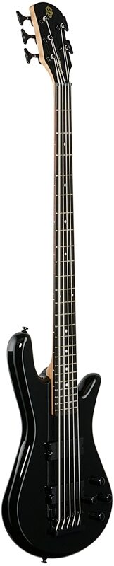 Spector Performer Electric Bass, 5-String, Black, Body Left Front