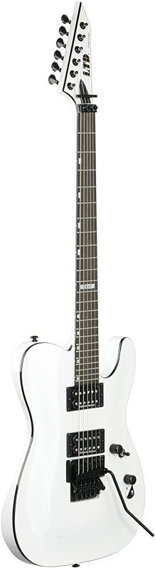 ESP LTD Eclipse 87 Electric Guitar, with Floyd Rose Tremolo, Pearl White, Scratch and Dent, Body Left Front