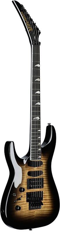 Kramer SM-1 Figured Left-Handed Electric Guitar, Black Denim Perimeter, Body Left Front