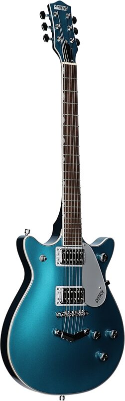 Gretsch G5222 Electromatic Double Jet BT Electric Guitar, Ocean Turquoise, Body Left Front