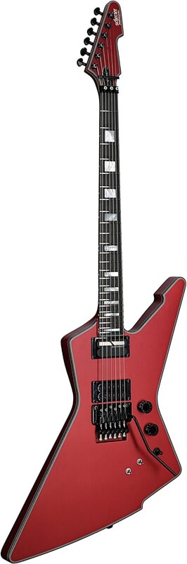 Schecter E-1 FR S Special Edition Electric Guitar, Satin Candy Apple Red, Body Left Front