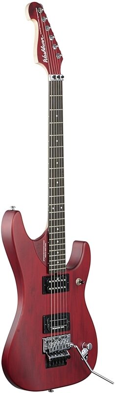 Washburn Nuno Bettancourt N24 Electric Guitar (with Gig Bag), Vintage Padauk Matte Stain, Blemished, Body Left Front