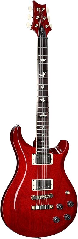 PRS Paul Reed Smith S2 McCarty 594 Thinline Electric Guitar (with Gig Bag), Vintage Cherry, Body Left Front