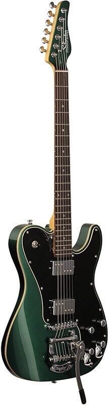Schecter PT Fastback IIB Electric Guitar, Dark Emerald Green, Body Left Front
