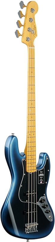 Fender American Pro II Jazz Electric Bass, Maple Fingerboard (with Case), Dark Night, Body Left Front