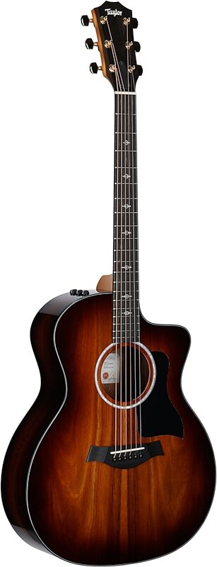 Taylor 224ce-K DLX Grand Auditorium Acoustic-Electric Guitar (with Case), New, Body Left Front