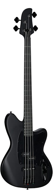Ibanez TMB420B Talman Electric Bass, Black Flat, Body Left Front