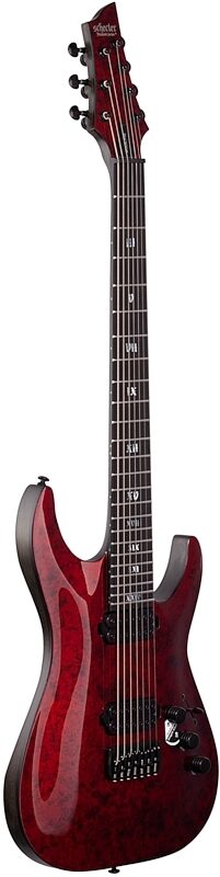 Schecter C7 Apocalypse Electric Guitar, 7-String, Red Reign, Body Left Front