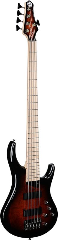 MTD Kingston Z5MP Electric Bass, 5-String (with Maple Fingerboard), Tobacco Sunburst, Open Box (Very Good), Body Left Front