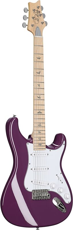 PRS Paul Reed Smith SE Silver Sky Electric Guitar, Maple Fingerboard (with Gig Bag), Summit Purple, Body Left Front