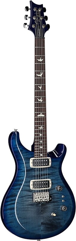 PRS Paul Reed Smith S2 Custom 24-08 Electric Guitar (with Gig Bag), Faded Gray Black Blue Burst, Body Left Front