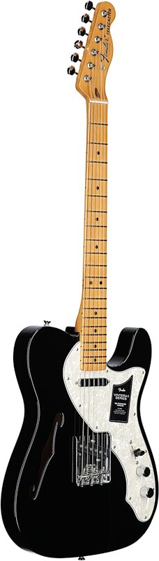 Fender Vintera II '60s Telecaster Thinline Electric Guitar, Maple Fingerboard (with Gig Bag), Black, Body Left Front