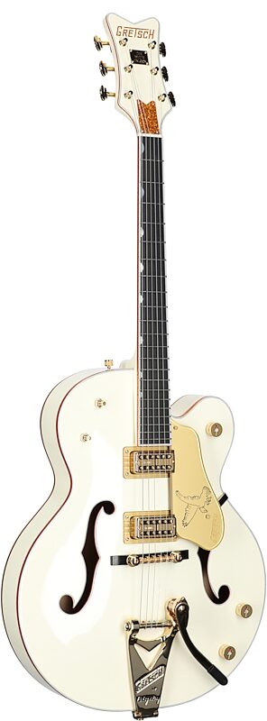Gretsch G-6136T59 VS 1959 White Falcon Electric Guitar (with Case), New, Body Left Front