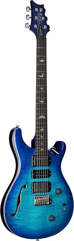 PRS Paul Reed Smith SE Special Semi-Hollow Electric Guitar (with Gig Bag), Lake Blue, Body Left Front