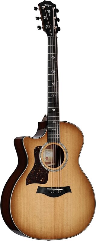 Taylor 514ce Grand Auditorium Acoustic-Electric Guitar, Left-Handed (with Case), Urban Ironbark, Body Left Front